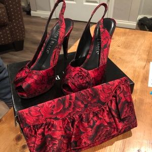 White House black market shoes & matching bag